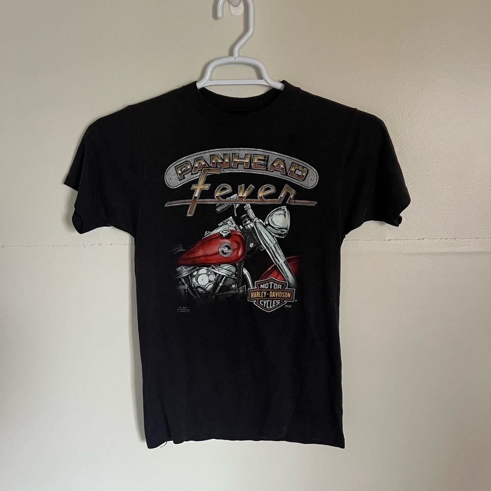 Harley Davidson 3D-Emblem 1986 Tee Panhead Fever Vintage